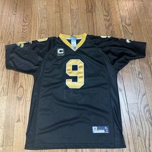 Black and Gold Saints Football Jersey